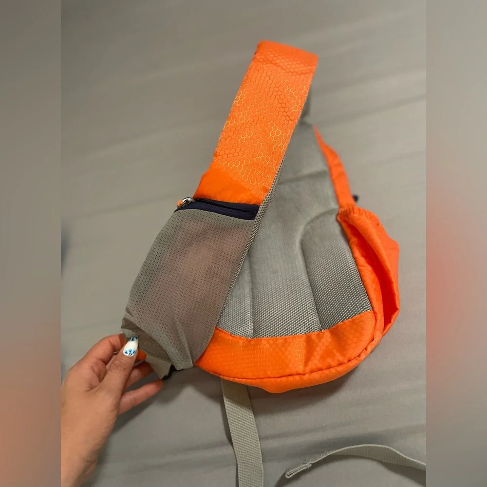 APEX 🥾🏔️Orange shoulder Crossbody bag Unisex small hiking Backpack Sporty Design